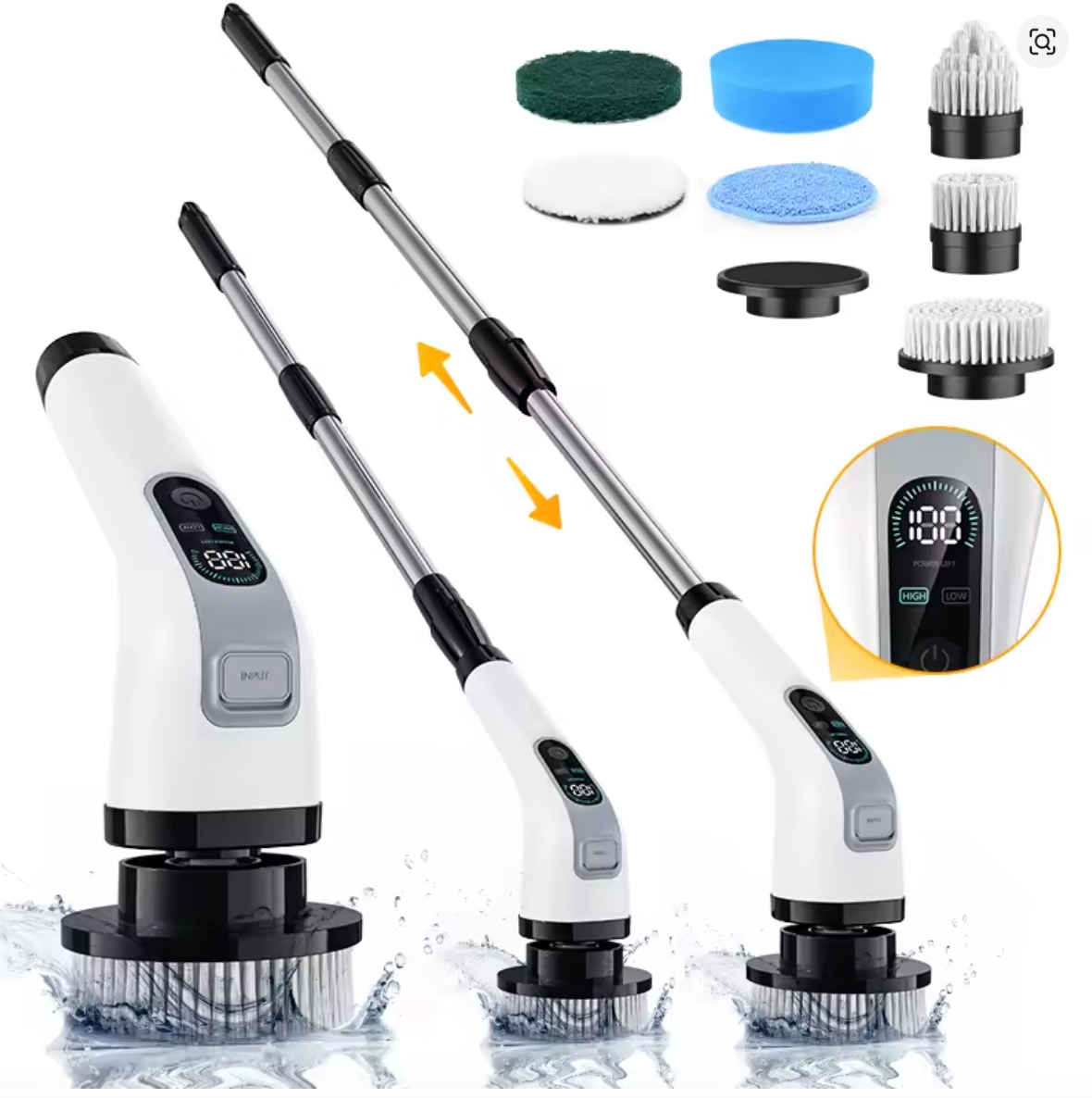 Brosse de nettoyage électrique sans fil 9 en 1 ™